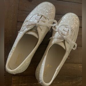 Women’s white bling Keds size 10 - look brand new